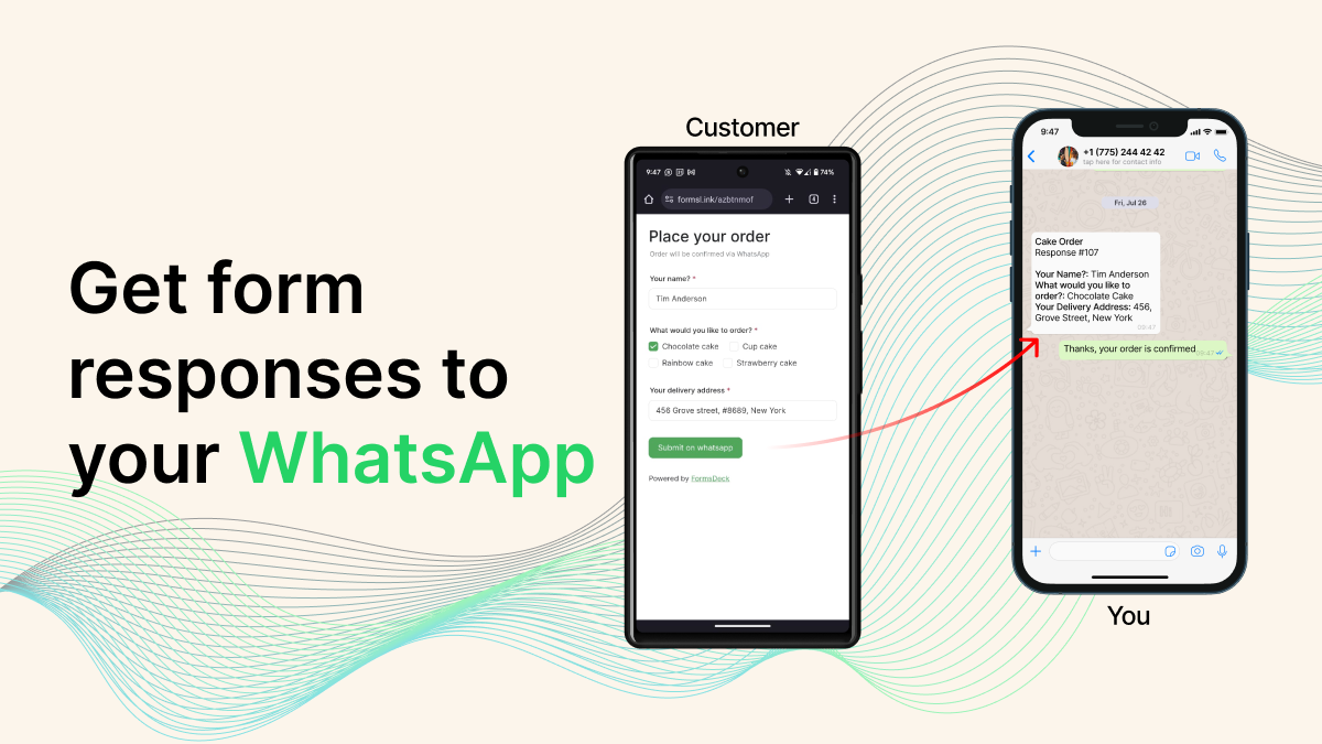 Collect form responses to WhatsApp